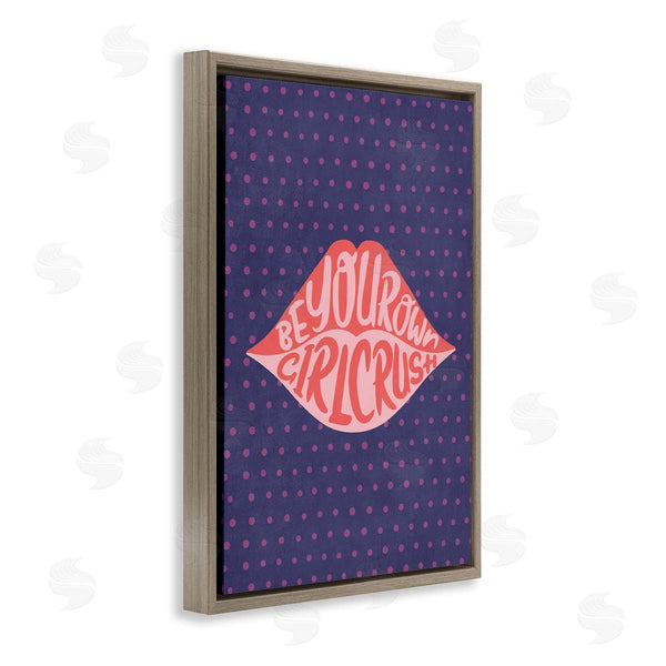 Stupell Industries Nataly White | Confident Girl Crush Lips Wall Art