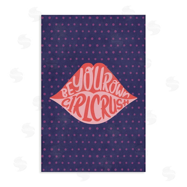 stupell industries Nataly White | Confident Girl Crush Lips Wall Art