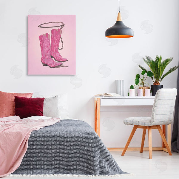 Stupell Industries Nataly White | Cowgirl Boots & Lasso Wall Art