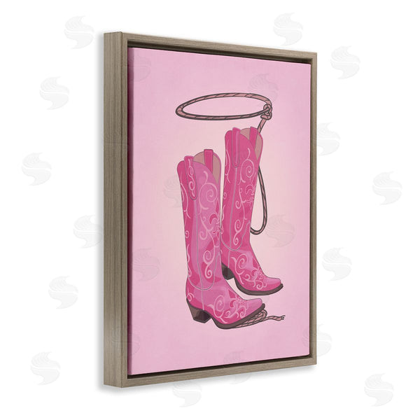 Stupell Industries Nataly White | Cowgirl Boots & Lasso Wall Art