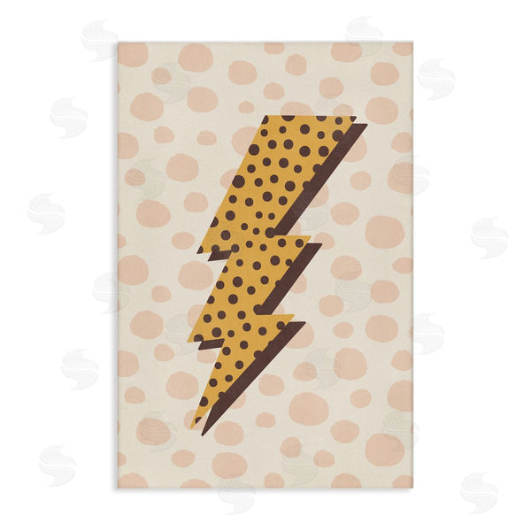 stupell industries Nataly White | Dotted Lightning Bolt Wall Art