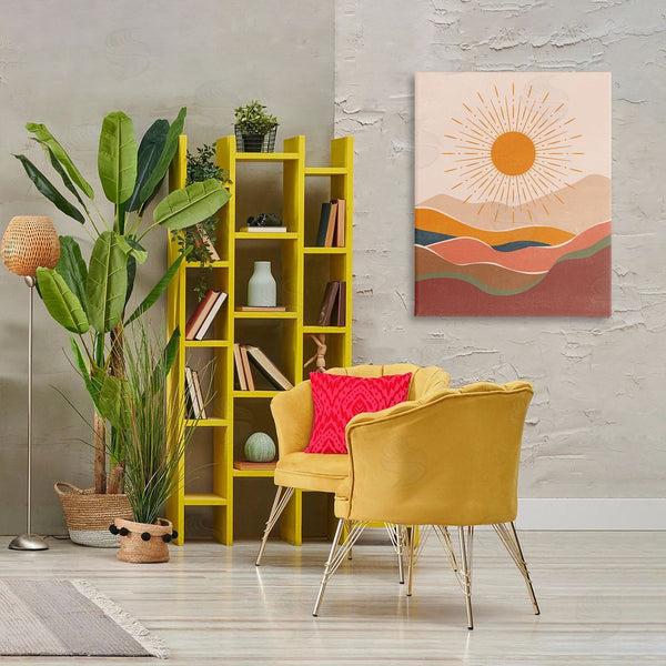 Stupell Industries Nataly White | Earthtone Desert Sun Wall Art