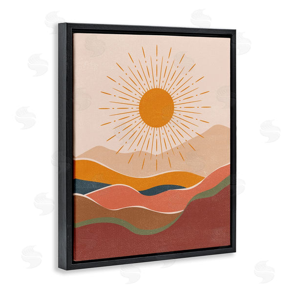 Stupell Industries Nataly White | Earthtone Desert Sun Wall Art