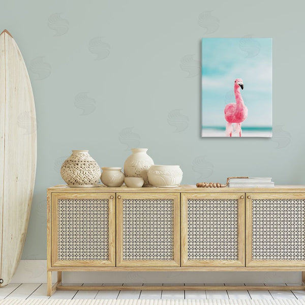 Stupell Industries Nataly White | Funky Summer Flamingo Wall Art