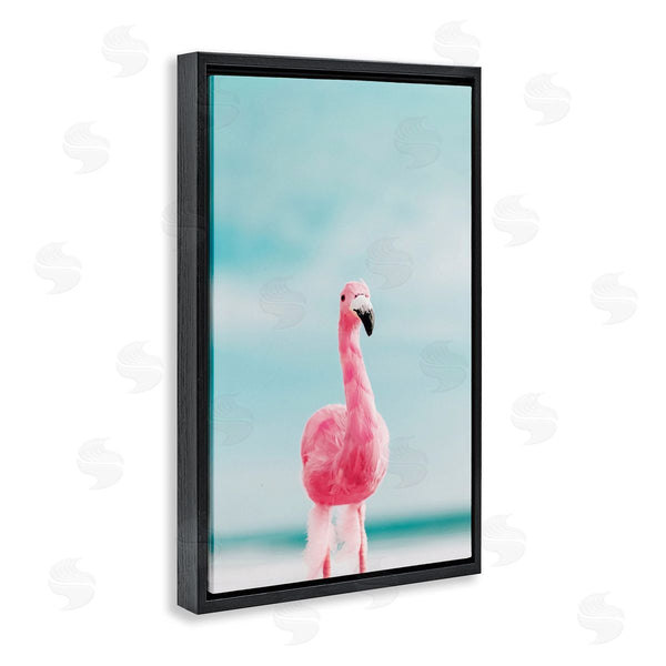 Stupell Industries Nataly White | Funky Summer Flamingo Wall Art