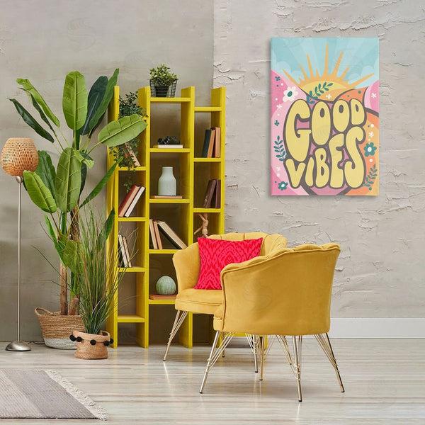 Stupell Industries Nataly White | Good Vibes Groovy Nature Wall Art