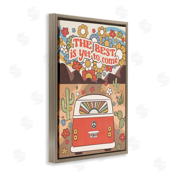Stupell Industries Nataly White | Groovy Best Yet To Come Wall Art