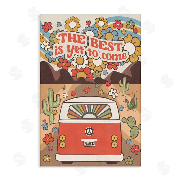 stupell industries Nataly White | Groovy Best Yet To Come Wall Art