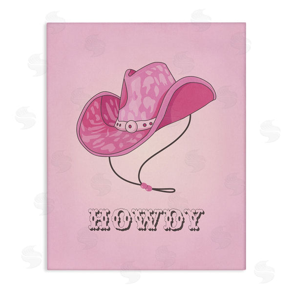 stupell industries Nataly White | Howdy Pink Cowgirl Hat Wall Art