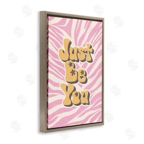 Stupell Industries Nataly White | Just Be You On Zebra Wall Art