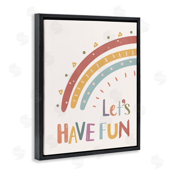Stupell Industries Nataly White | Let's Have Fun Rainbow Wall Art