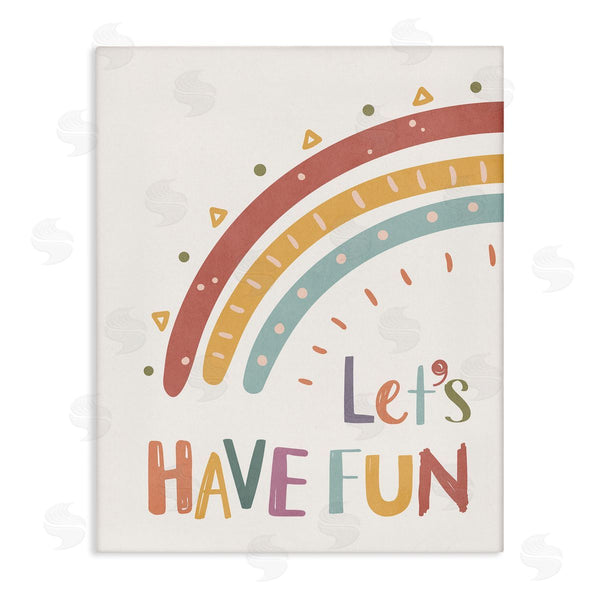 stupell industries Nataly White | Let's Have Fun Rainbow Wall Art