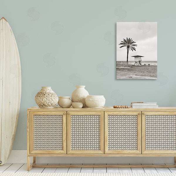 Stupell Industries Nataly White | Lifeguard Tower & Palm Wall Art