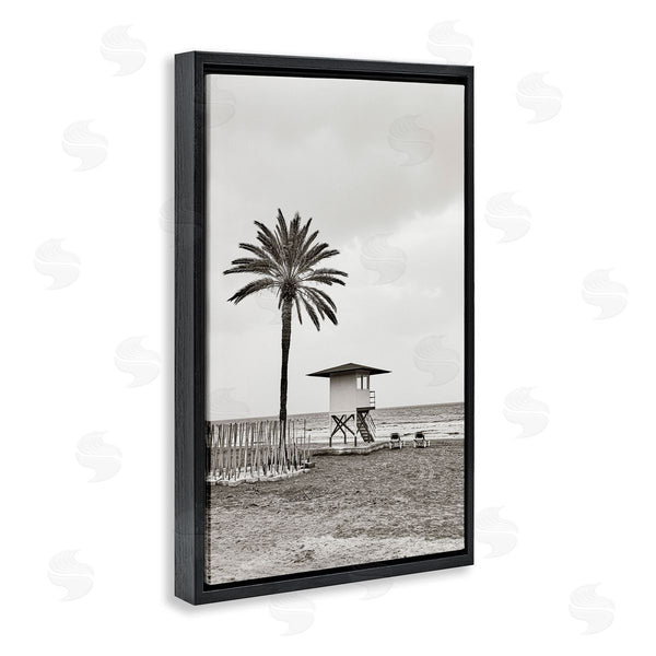 Stupell Industries Nataly White | Lifeguard Tower & Palm Wall Art