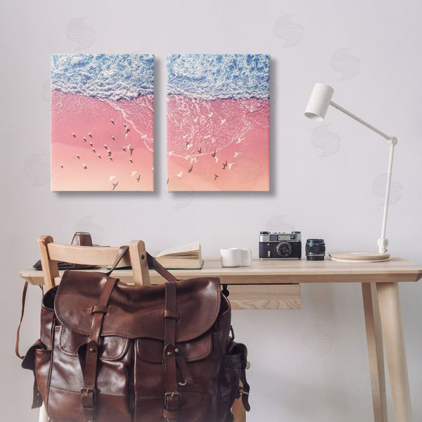 Stupell Industries Nataly White | Minimalist Aerial Beach Wall Art