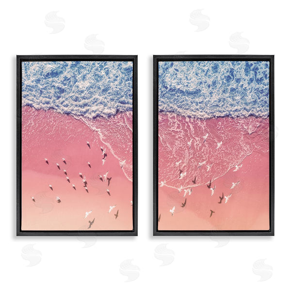Stupell Industries Nataly White | Minimalist Aerial Beach Wall Art