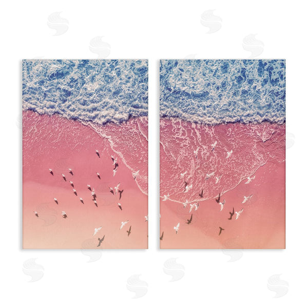 stupell industries Nataly White | Minimalist Aerial Beach Wall Art
