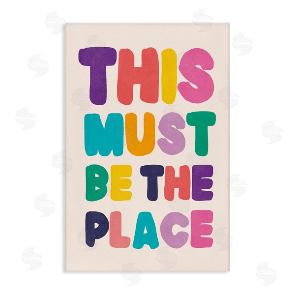 stupell industries Nataly White | Must Be The Place Phrase Wall Art