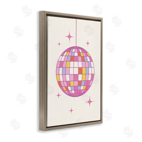 Stupell Industries Nataly White | Pastel Disco Ball Wall Art