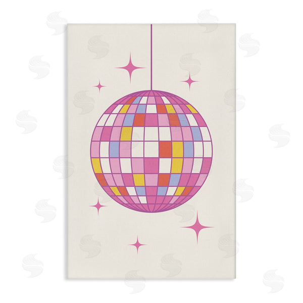stupell industries Nataly White | Pastel Disco Ball Wall Art