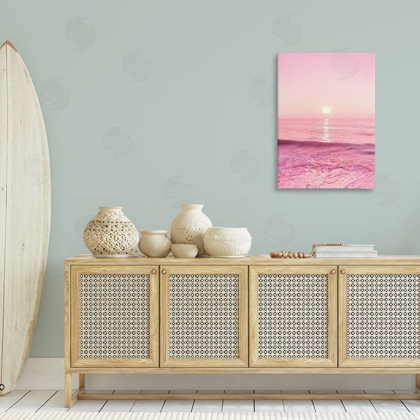 Stupell Industries Nataly White | Peachy Pink Sunset Wall Art