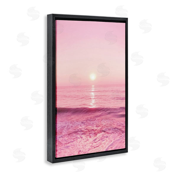 Stupell Industries Nataly White | Peachy Pink Sunset Wall Art