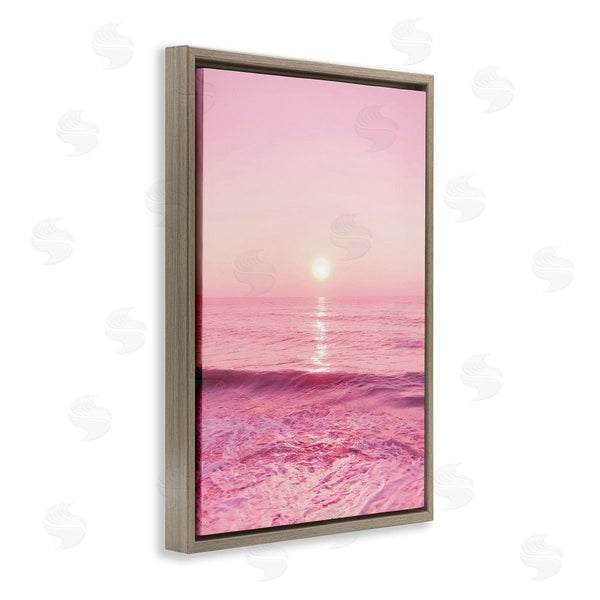 Stupell Industries Nataly White | Peachy Pink Sunset Wall Art