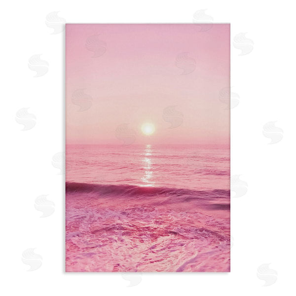 stupell industries Nataly White | Peachy Pink Sunset Wall Art