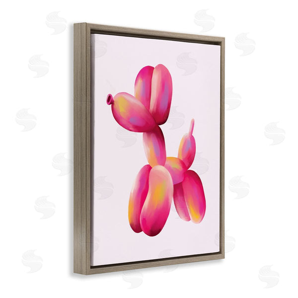 Stupell Industries Nataly White | Pink Balloon Dog Wall Art