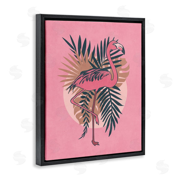 Stupell Industries Nataly White | Pink Retro Flamingo Wall Art