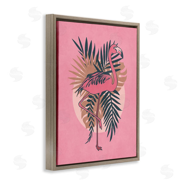 Stupell Industries Nataly White | Pink Retro Flamingo Wall Art