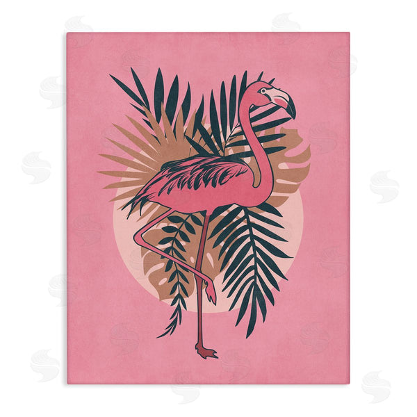 stupell industries Nataly White | Pink Retro Flamingo Wall Art