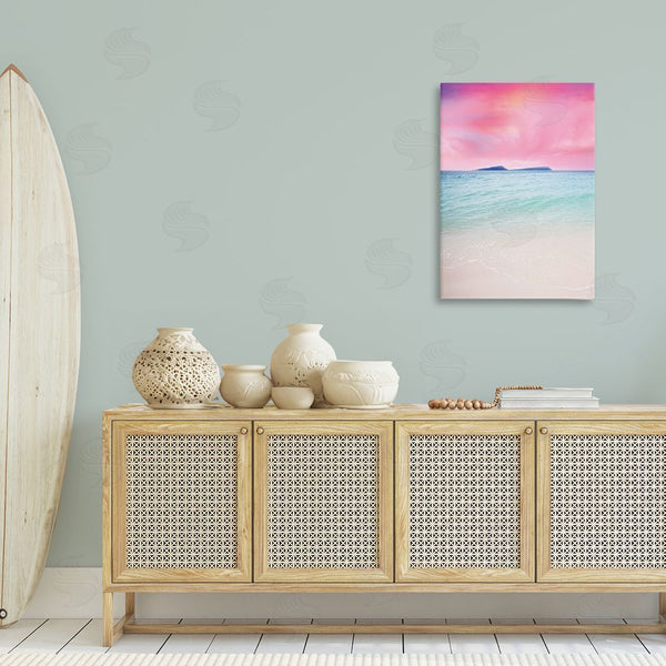 Stupell Industries Nataly White | Pink Sky Shoreline Wall Art