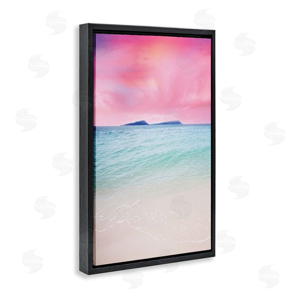 Stupell Industries Nataly White | Pink Sky Shoreline Wall Art
