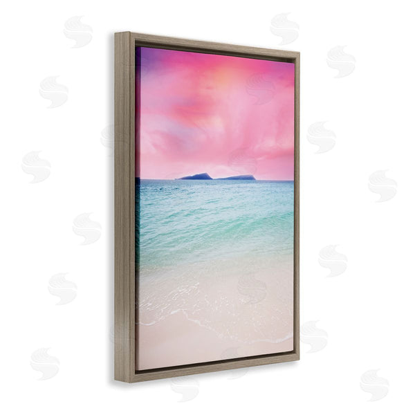 Stupell Industries Nataly White | Pink Sky Shoreline Wall Art