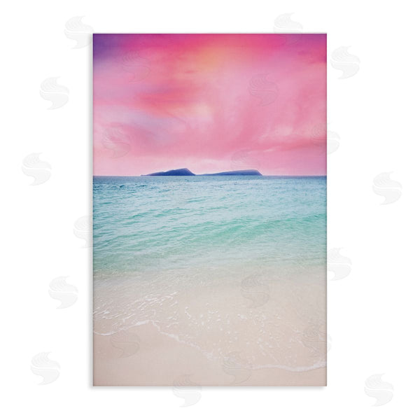 stupell industries Nataly White | Pink Sky Shoreline Wall Art
