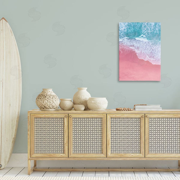 Stupell Industries Nataly White | Pink Surf Tide Wall Art
