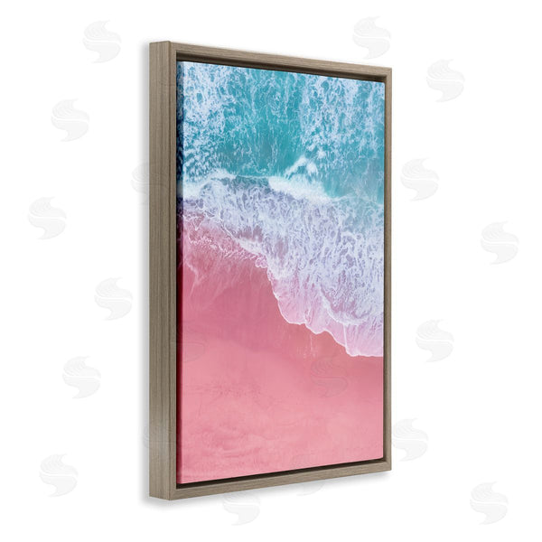 Stupell Industries Nataly White | Pink Surf Tide Wall Art