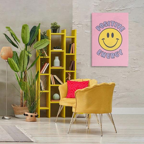 Stupell Industries Nataly White | Positive Energy Smiley Wall Art