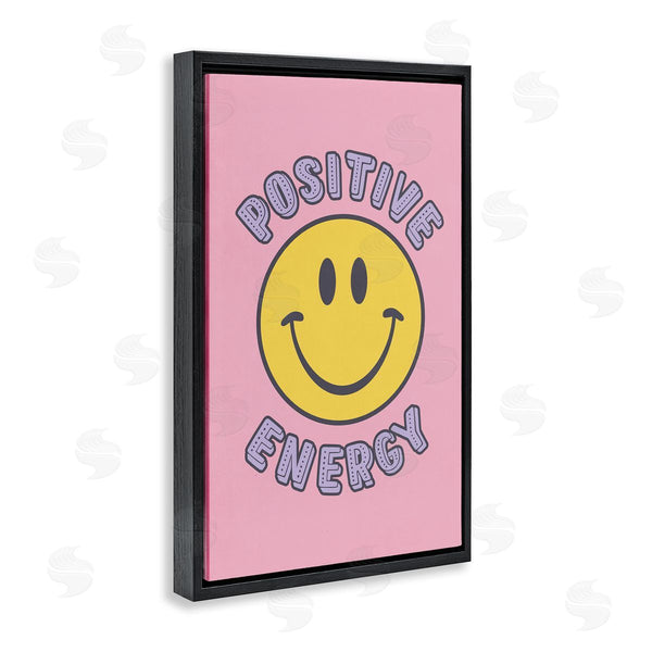 Stupell Industries Nataly White | Positive Energy Smiley Wall Art