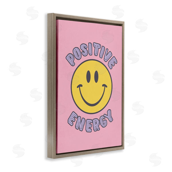 Stupell Industries Nataly White | Positive Energy Smiley Wall Art