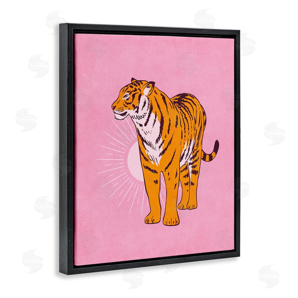Stupell Industries Nataly White | Preppy Tiger Standing Wall Art