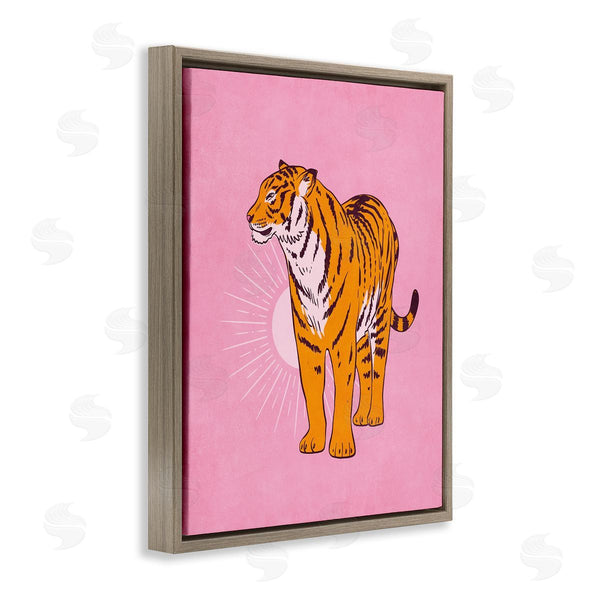 Stupell Industries Nataly White | Preppy Tiger Standing Wall Art