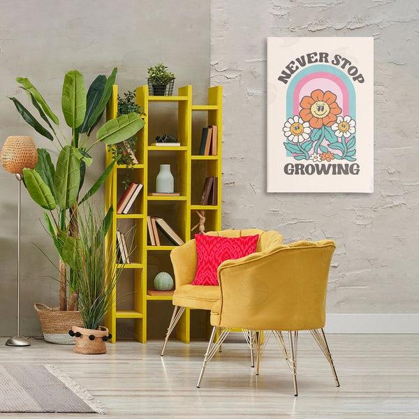 Stupell Industries Nataly White | Retro Never Stop Growing Wall Art
