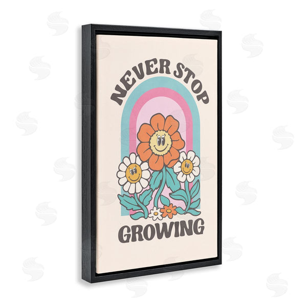 Stupell Industries Nataly White | Retro Never Stop Growing Wall Art
