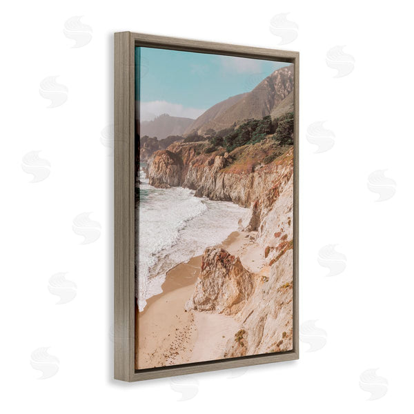 Stupell Industries Nataly White | Rocky Ocean Cove Wall Art