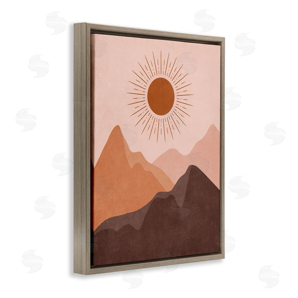Stupell Industries Nataly White | Rust Boho Mountains Wall Art