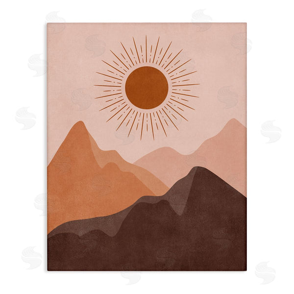 stupell industries Nataly White | Rust Boho Mountains Wall Art