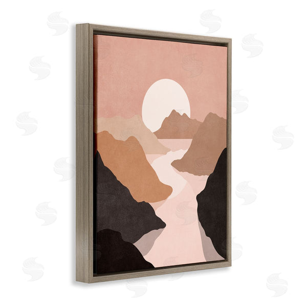 Stupell Industries Nataly White | Rust Boho Stream Wall Art