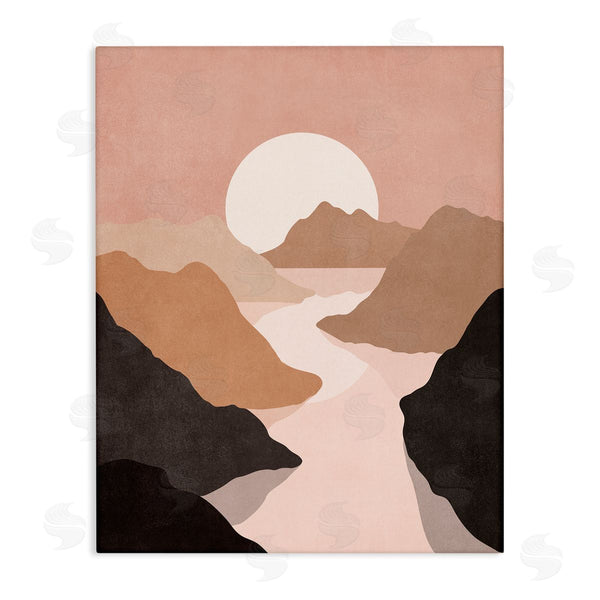 stupell industries Nataly White | Rust Boho Stream Wall Art